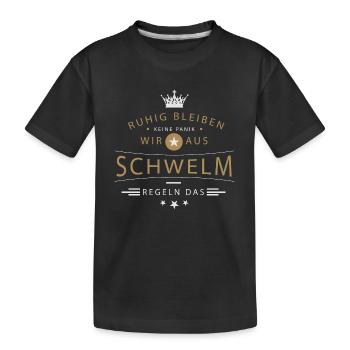 Schwelm Stadt - Kinder Premium Bio T-Shirt - Schwarz - Vorne