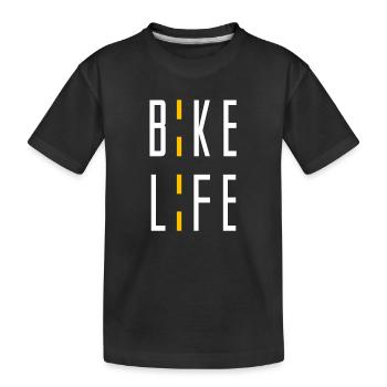 bicycle - Kids' Premium Organic T-Shirt - black - Front