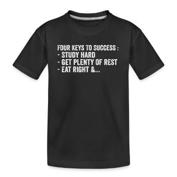 Four Keys To Success - T-shirt bio Premium Enfant - noir - Devant