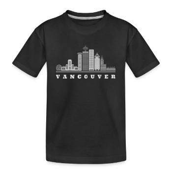Vancouver Skyline Canada - T-shirt bio Premium Enfant - noir - Devant