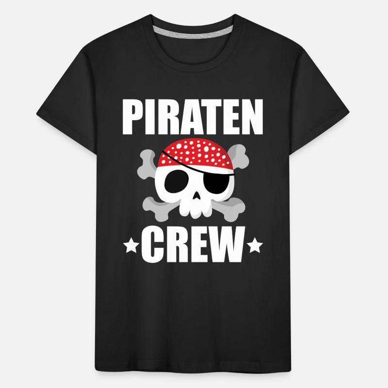Piraten CREW Kinder Premium Bio T-Shirt