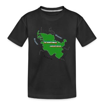 Schleswig Holstein - Kinder Premium Bio T-Shirt - Schwarz - Vorne