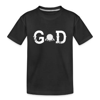 Dieu Légende fléchettes dart dieu dards - T-shirt bio Premium Enfant - noir - Devant