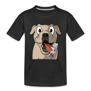 Cool Cartoon Dog - T-shirt bio Premium Enfant - noir - Devant