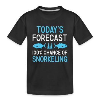 Snorkeler Prévisions du jour Snorkeling - T-shirt bio Premium Enfant - noir - Devant