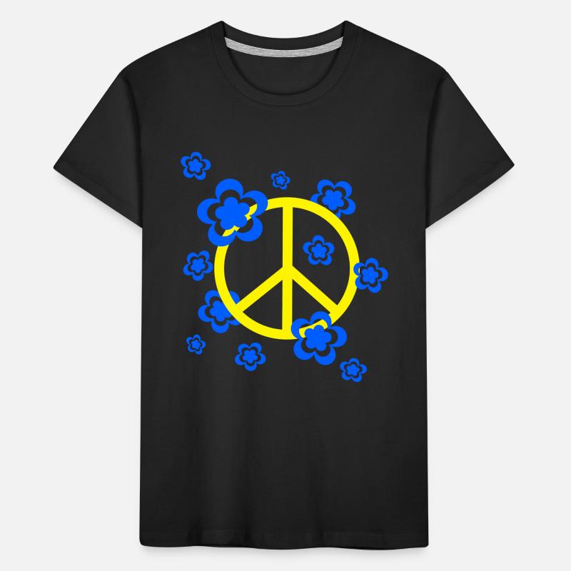 70s Flower Pattern Kids' Premium Organic T-Shirt