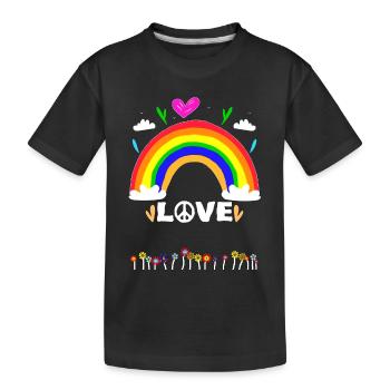 Amour - T-shirt bio Premium Enfant - noir - Devant