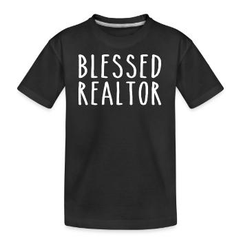Realtor Design For Real Estate Agents and Brokers - Kids' Premium Organic T-Shirt - black - Front