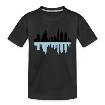 toits de la ville - T-shirt bio Premium Enfant - noir - Devant