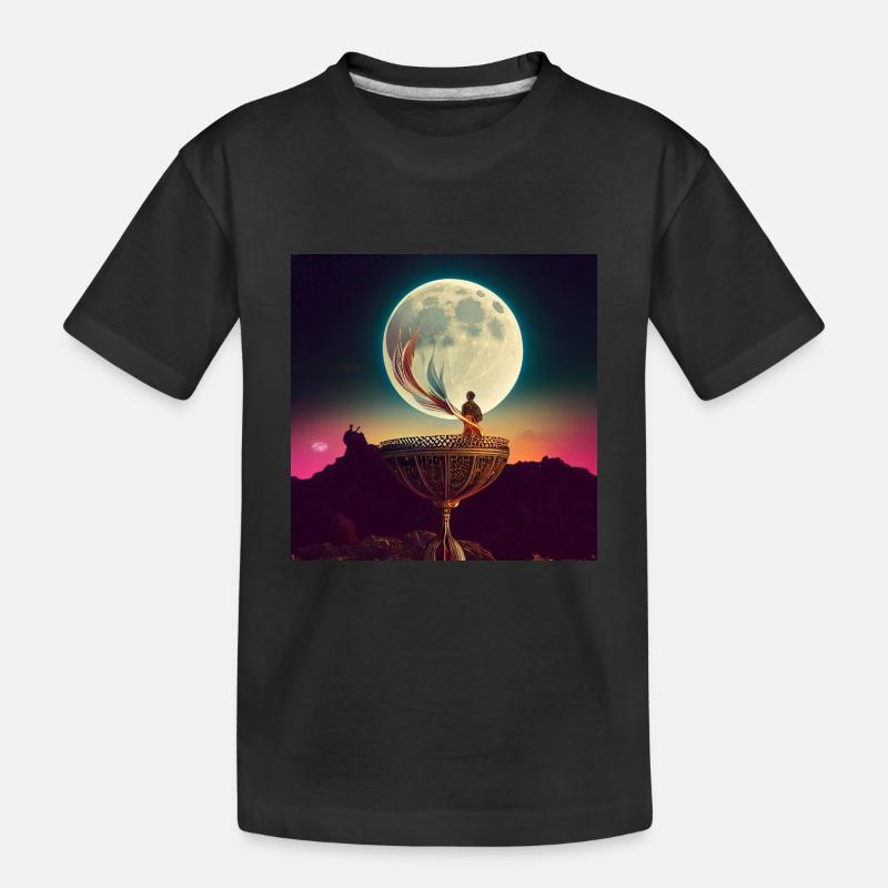 La Lune - T-shirt bio Premium Enfant - noir