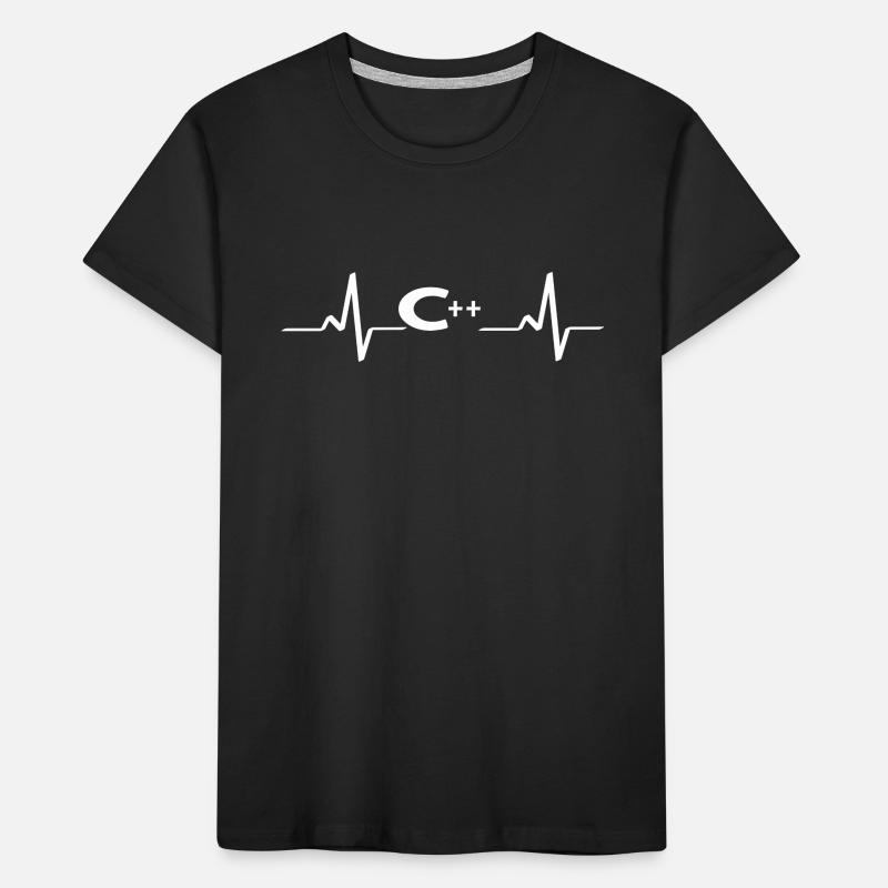 Ordinateur heartbeat programmeur informatique informatique T-shirt bio Premium Enfant