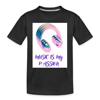 Musique/Lifestyle/Casque - T-shirt bio Premium Enfant - noir - Devant