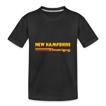 cool New Hampshire États-Unis États design - T-shirt bio Premium Enfant - noir - Devant