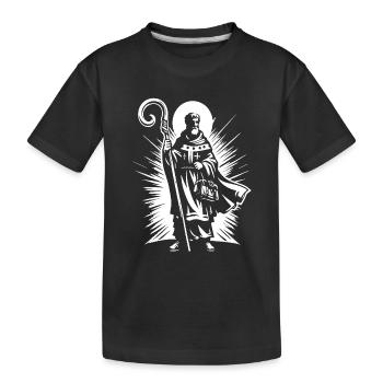 Saint Nicholas – Classic Design - Kids' Premium Organic T-Shirt - black - Front