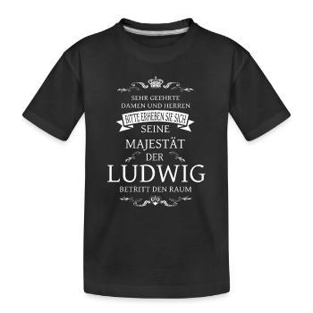 Sa Majesté le Ludwig entre dans la pièce - T-shirt bio Premium Enfant - noir - Devant