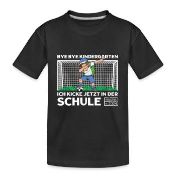 Écolier 2024 Football par inscription à la maternelle - T-shirt bio Premium Enfant - noir - Devant
