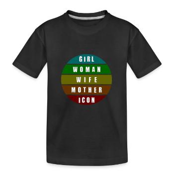 Mode de vie féminin - T-shirt bio Premium Enfant - noir - Devant