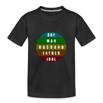 mode de vie masculin - T-shirt bio Premium Enfant - noir - Devant