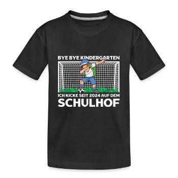 Écolier 2024 Football par inscription à la maternelle - T-shirt bio Premium Enfant - noir - Devant
