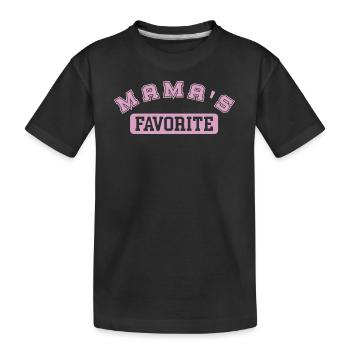Le rose préféré de maman - T-shirt bio Premium Enfant - noir - Devant