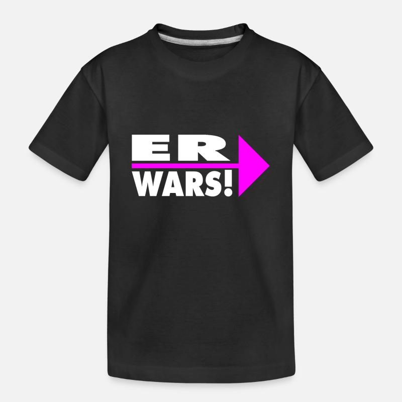 Er wars! Partner- oder Partyshirt - Kinder Premium Bio T-Shirt - Schwarz