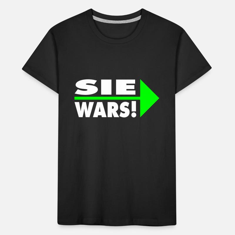 Sie wars! Partner- oder Partyshirt Kinder Premium Bio T-Shirt