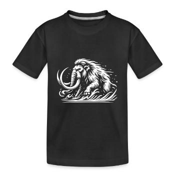 Le design rageur de Mammut pour les amateurs de la préhistoire - T-shirt bio Premium Enfant - noir - Devant