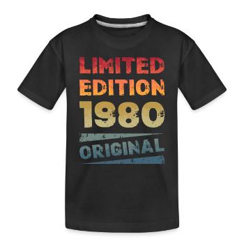 Limited Edition Birthday Party Vintage 1980's - Kids' Premium Organic T-Shirt - black - Front