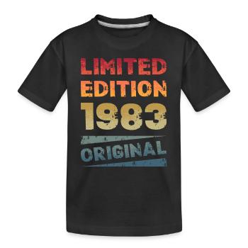 Limited Edition Geburtstag Party Jahrgang 1983 - Kinder Premium Bio T-Shirt - Schwarz - Vorne