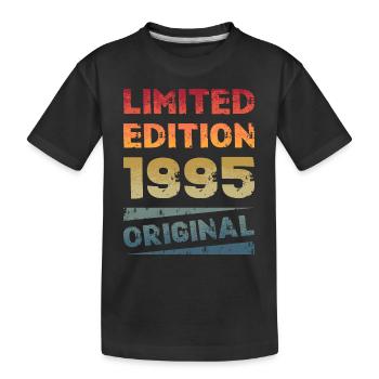 Limited Edition Birthday Party Vintage 1995 - Kids' Premium Organic T-Shirt - black - Front