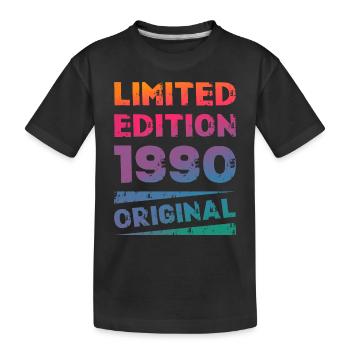 Limited Edition Birthday Party Vintage 1990's - Kids' Premium Organic T-Shirt - black - Front