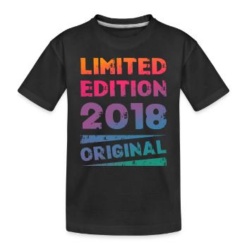 Limited Edition Birthday Party Vintage 2018 - Kids' Premium Organic T-Shirt - black - Front