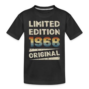 Limited Edition Birthday Party Vintage 1968 - Kids' Premium Organic T-Shirt - black - Front