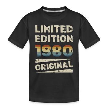 Limited Edition Birthday Party Vintage 1980's - Kids' Premium Organic T-Shirt - black - Front