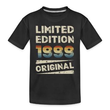 Limited Edition Birthday Party Vintage 1999 - Kids' Premium Organic T-Shirt - black - Front