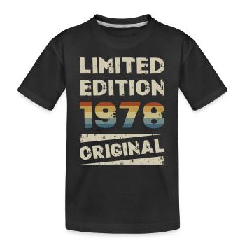 Limited Edition Birthday Party Vintage 1978 - Kids' Premium Organic T-Shirt - black - Front