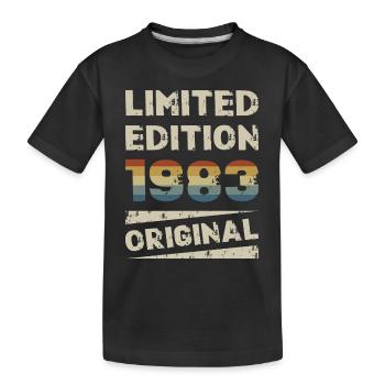 Limited Edition Geburtstag Party Jahrgang 1983 - Kinder Premium Bio T-Shirt - Schwarz - Vorne