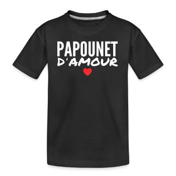 Daddy Love - Kids' Premium Organic T-Shirt - black - Front
