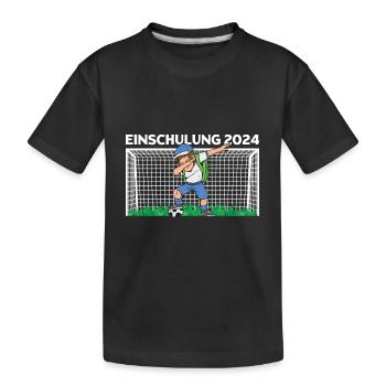 Inscription scolaire 2024 Football Dab - T-shirt bio Premium Enfant - noir - Devant