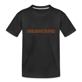 Adventure - Kids' Premium Organic T-Shirt - black - Front