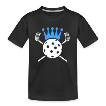 Floorballer Design Floorball Player Floorball - Kids' Premium Organic T-Shirt - black - Front