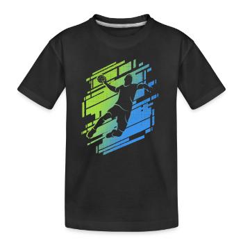 Handball Handball Player Boys Handball Player - Kids' Premium Organic T-Shirt - black - Front