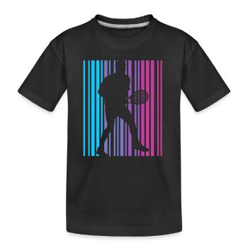 Joueur de tennis Club de tennis Joueur de tennis vintage - T-shirt bio Premium Enfant - noir - Devant