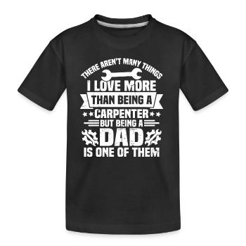 Vater zu sein ist eine davon, Geschenk für Vater - Kinder Premium Bio T-Shirt - Schwarz - Vorne
