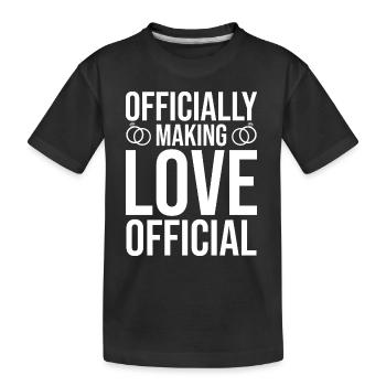 Hochzeit Geschenk Trauungsleiter Priester Pfarrer - Kinder Premium Bio T-Shirt - Schwarz - Vorne