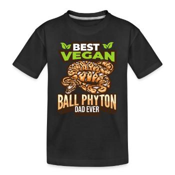 Schlange Schlangen Haustiere Reptilien Terrarium - Kinder Premium Bio T-Shirt - Schwarz - Vorne