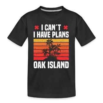 Oak Island Metalldetektor | Schatzsucher Geschenk - Kinder Premium Bio T-Shirt - Schwarz - Vorne