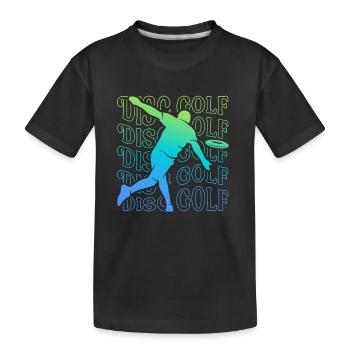 Disc Golf Disc Golf Disc Golfer Men - Kids' Premium Organic T-Shirt - black - Front