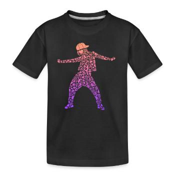 Breakdance Breakdancer Femmes Filles Breakdance - T-shirt bio Premium Enfant - noir - Devant