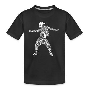 Breakdance Breakdancer Filles Femmes Breakdance - T-shirt bio Premium Enfant - noir - Devant